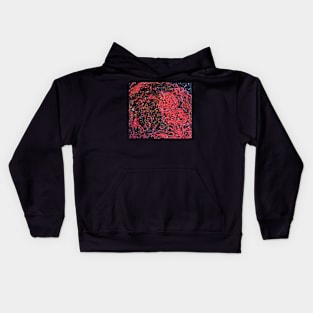 Space in red Kids Hoodie